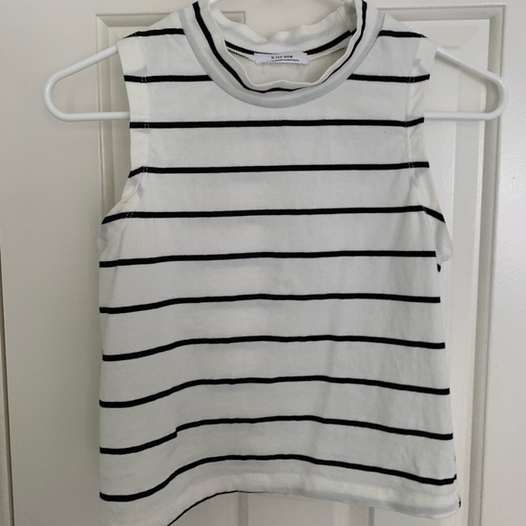 Striped Mock Neck Tank - Picture 2 of 4